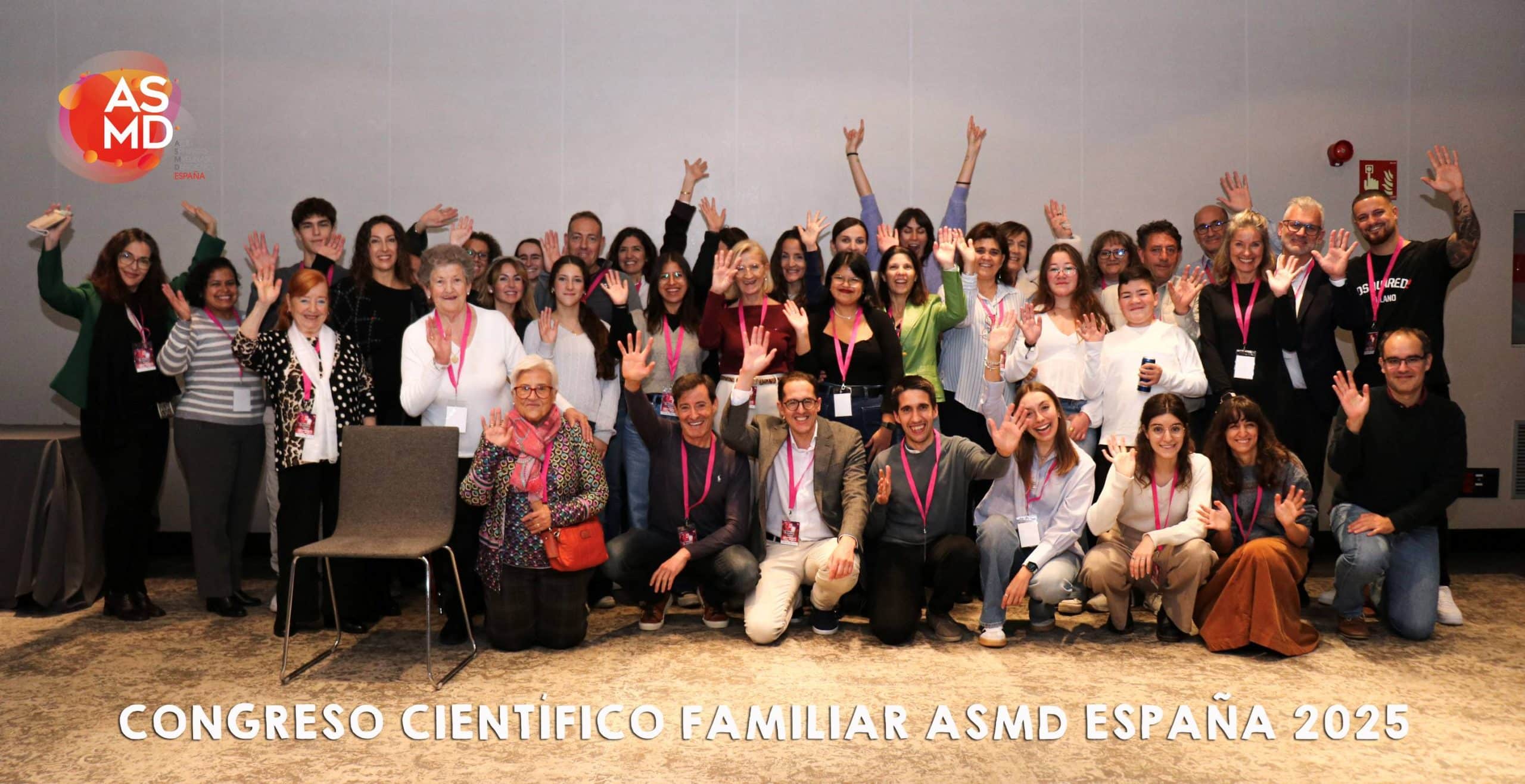 Grupo de asistentes al 5 Congreso Nacional Científico Familiar ASMD España 2025